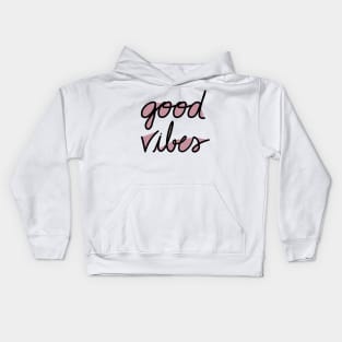 Good Vibes ~ purple Kids Hoodie